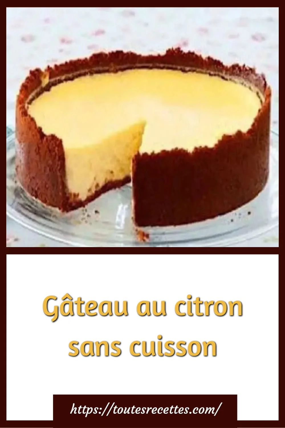 Gâteaux sans cuisson 