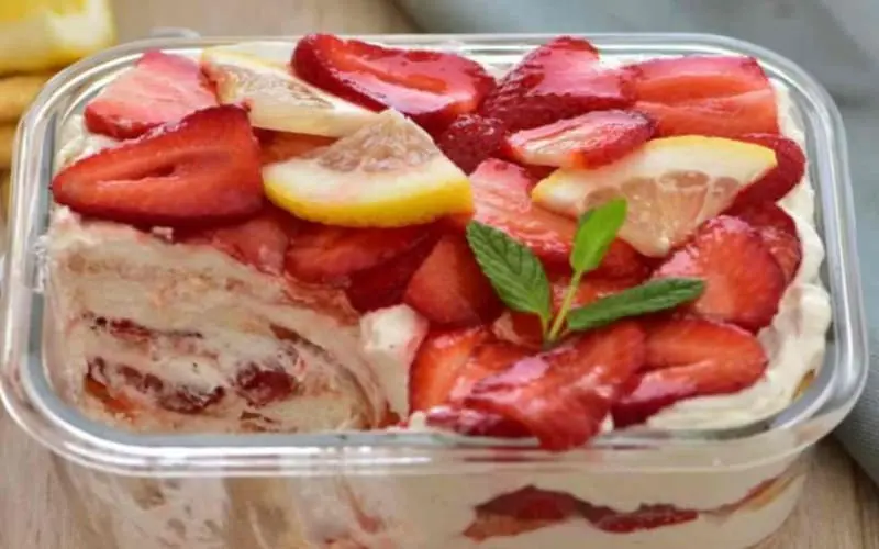 Tiramisu fraises hyper crémeux