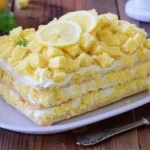 Mille-Feuille mimosa au citron crémeux