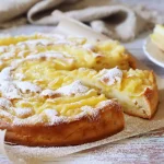 Tarte aux pommes et à la crème pâtissière