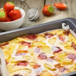 Clafoutis aux fraises dessert frais et fruité