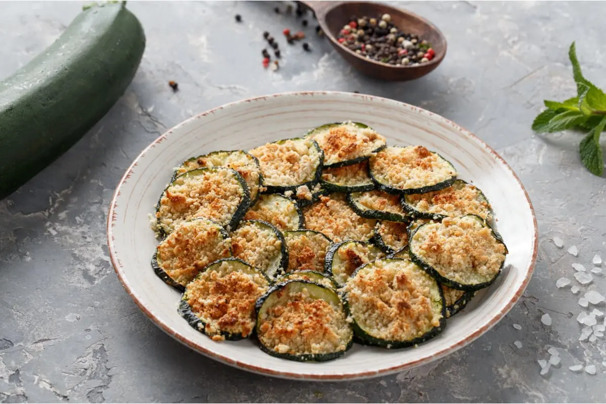 Courgettes gratinées au parmesan et à la chapelure