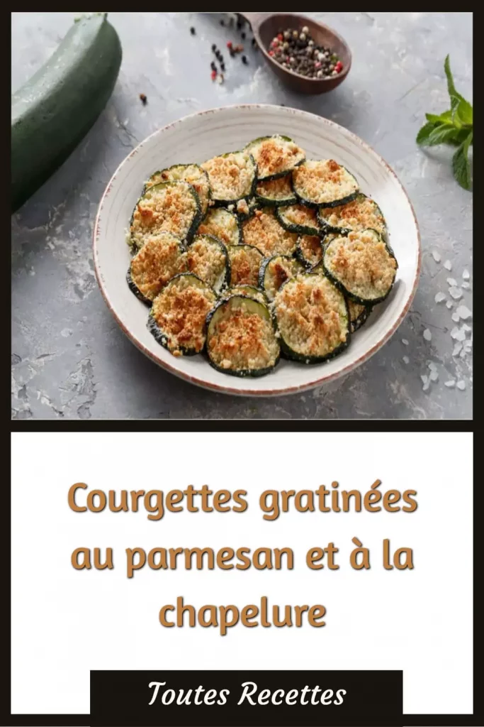 Comment préparer les Courgettes gratinées au parmesan et à la chapelure