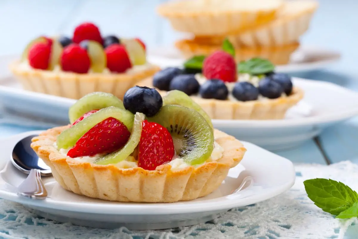 Mini tartelettes aux fruits crème pâtissière