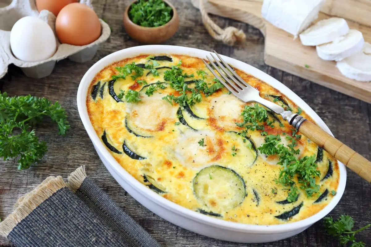 Clafoutis de courgettes au fromage facile à préparer