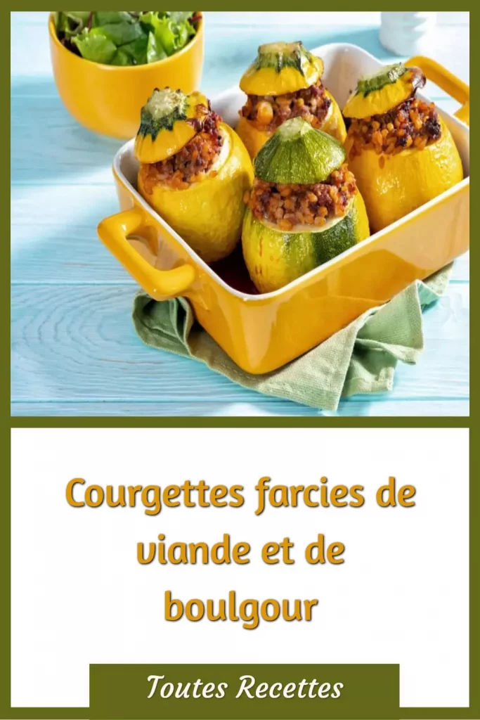Comment préparer les Courgettes farcies de viande et de boulgour