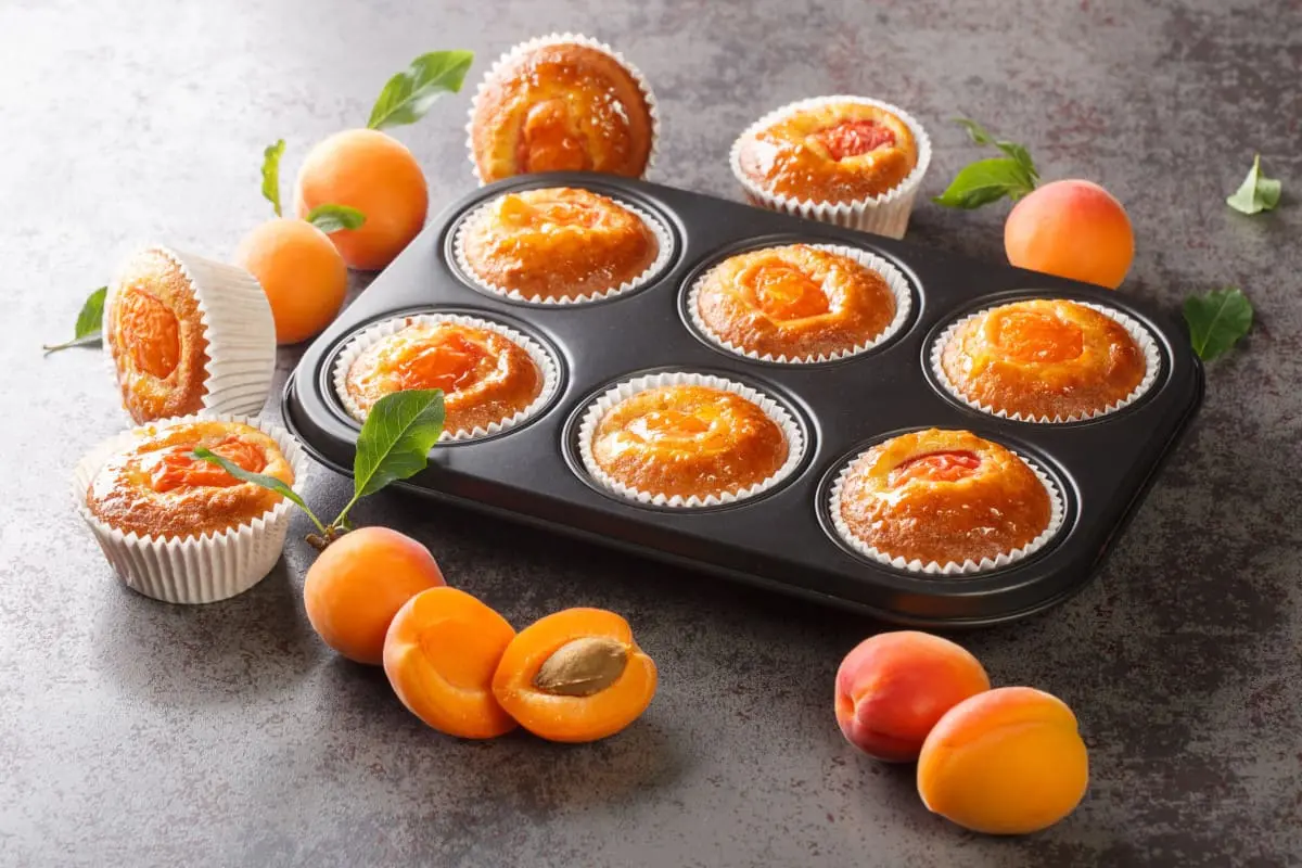 Muffins aux abricots dessert fruité