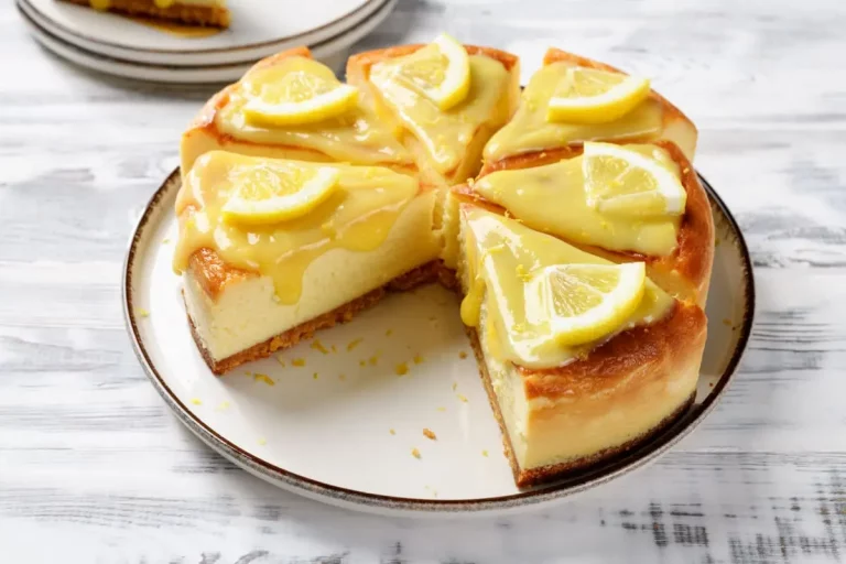 Gâteau au fromage blanc et au citron